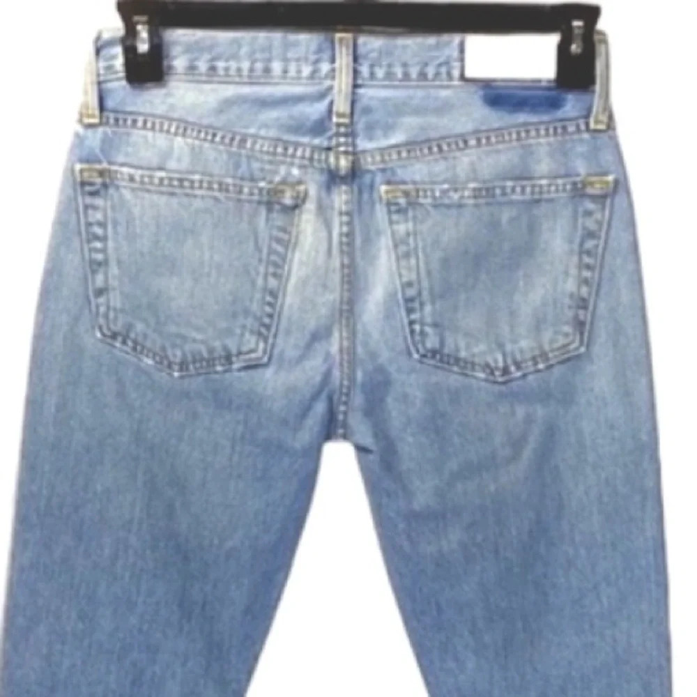 Re/Done Originals Vintage Distressed Low Rise Skinny Denim
